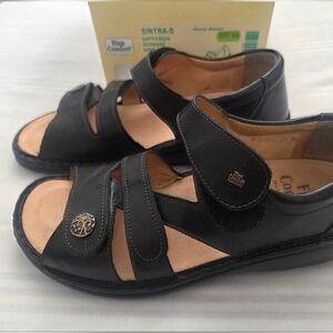 Finn Comfort Black Sinatra S Leather Sandals